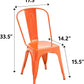 Tolix Style Metal Dining Chair 18 Inch Stackable Outdoor