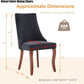 Velvet Dining Chairs Set Of 4 Black For Kitchen Use