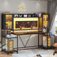 74.8Inch Ergonomically Engineered Gaming Desk LED Lights