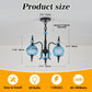 Cerulean Vintage Three Light Pendant Ceiling Fixture