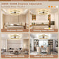 19.7In Low Profile Ceiling Fan With Remote And Dimmable LED