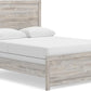 SignatureDesign Queen Panel Bed Frame Engineered Wood Gray