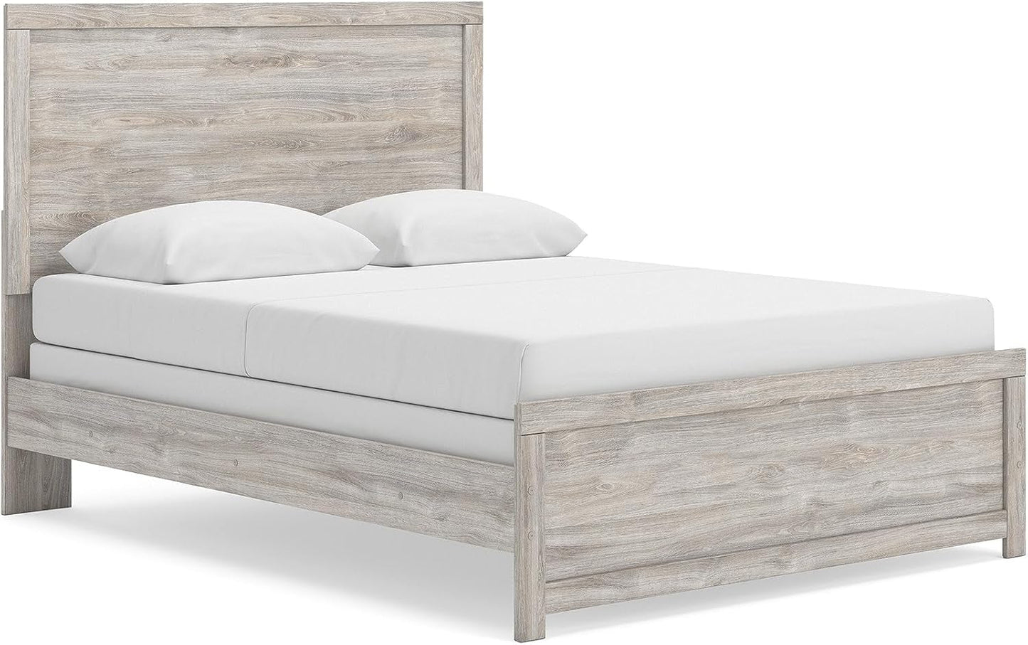 SignatureDesign Queen Panel Bed Frame Engineered Wood Gray