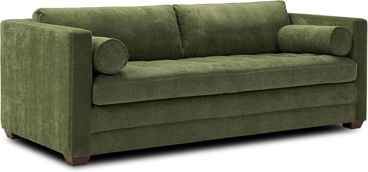 EightyTwoInches Pull Out Sofa Bed With Hidden Mattress