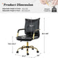 Black Office Desk Chair With Adjustable Height Elegant