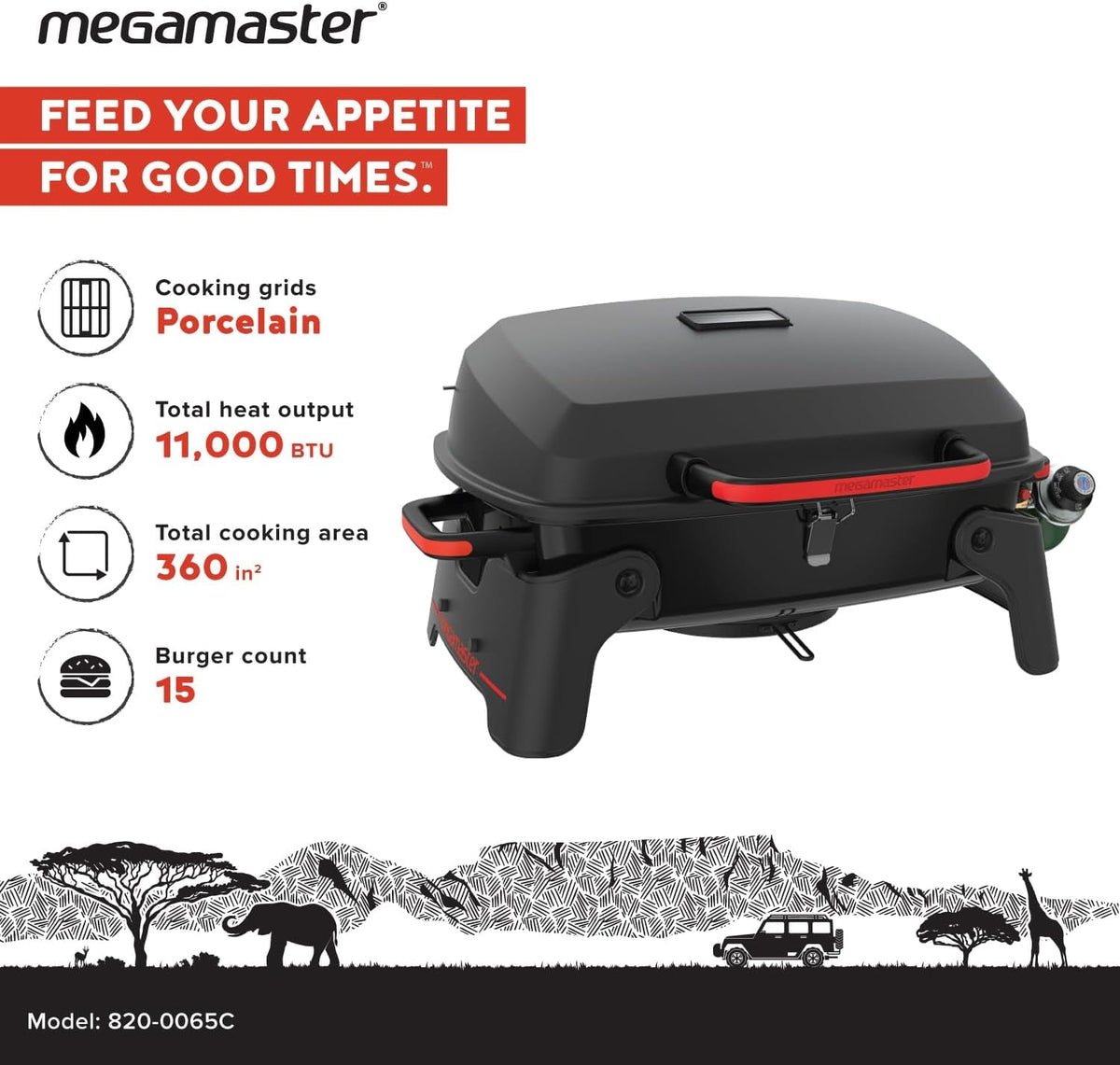 11000 BTU Stainless Steel Multipurpose Propane Grill