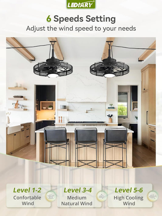Outdoor Ceiling Fan With Lights IP65 Weather resistant