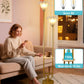 Dimmable Contemporary Gold Flower Floor Lamp 63Inch