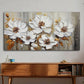 Premium Canvas Textured Floral Wall Art 58x29 Inches
