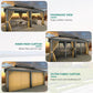 12x18 Foot Metal Hardtop Weatherproof Patios Gazebo
