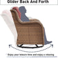 11 Piece Outdoor Furniture Set with Swivel Rocker Chairs