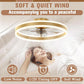 19.7In Low Profile Ceiling Fan With Remote And Dimmable LED
