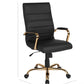 Whitney Black High Back Leathersoft Desk Chair Swivel