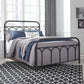 Full size Metal Bed Matte Black Industrial Farm house