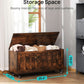 39 Inch Rustic Brown IndustrialGrade SolidStorage Chest