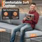 11 Piece Outdoor Patio Furniture Set With Fire Pit Table Dark Grey Wicker Sectional And Swivel Chairs