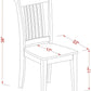 Premium Grade Oak Slat Back Dining Chairs Durable Finish