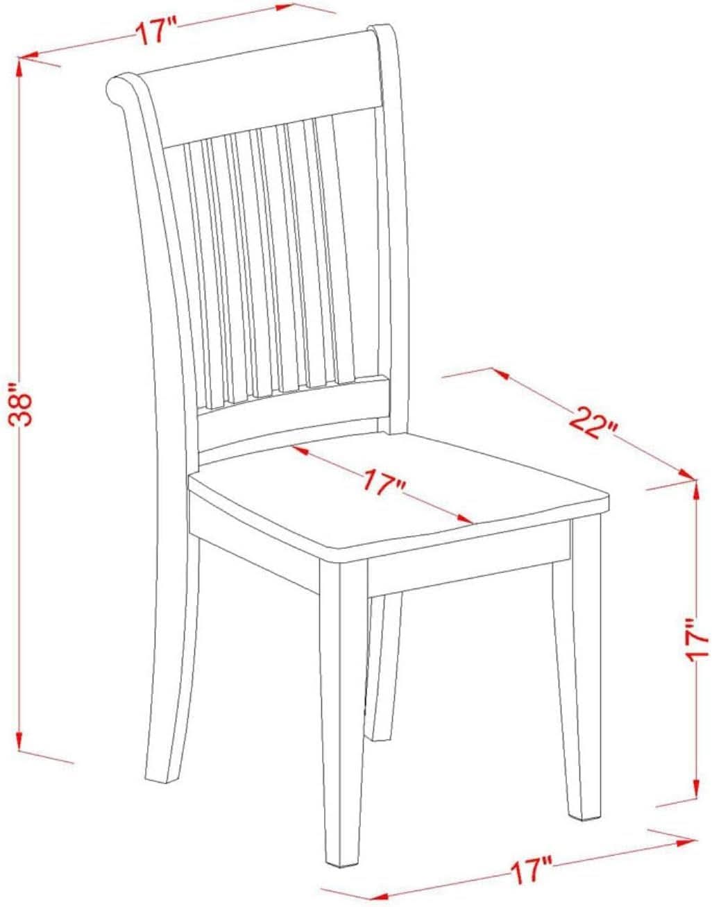 Premium Grade Oak Slat Back Dining Chairs Durable Finish
