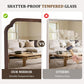 Walnut Handcrafted Timberframe Wall Vanity Mirror 65Inch