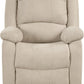 Oatmeal Wall Hugger Manual Recliner Chair For Living Room