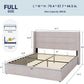 Full Size Hydraulic Lift Storage Wingback Platform Bed