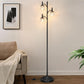 Black 66Inch Tall Floor Lamp Dimmable Bulbs Included-1