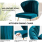 Teal Dining Chairs With Ergonomic Backrest Pro Set Of 2