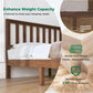 Antique Espresso Malaysian Oak Queen Platform Bed Frame