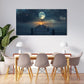 Blue Coastal Seascape Art Canvas Wall Art 20x40Inches