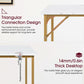 47 Inch Computer Desk Gold Metal Frame Modern Home Office Desk