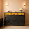 47.2 Black File Cabinet With Organization Solutions
