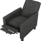 Emmie Fabric Recliner Set Of 2 Moss Gray Recliners