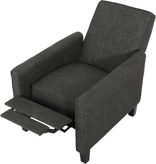 Emmie Fabric Recliner Set Of 2 Moss Gray Recliners