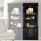 Black Three Shelf Bookcase With Wooden Construction