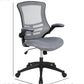 Kelista Dark Gray Mesh Mid Back Office Chair For Desk