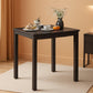 Graphite Square Dining Table Contemporary Solid Wood