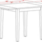 Norden Oak Extendable Dining Table 30X48 Rectangle
