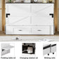 Queen Murphy Cabinet Bed With Storage Charging Station-3