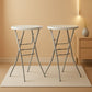 White 28 Inches Folding Cocktail Table Removable Legs