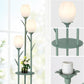 Verdigris Illuminating Tulip Three LED Floor Lamp Deco-1