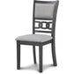 Gray 5 Piece Dining Table Set With 4 Chairs For Kitchen