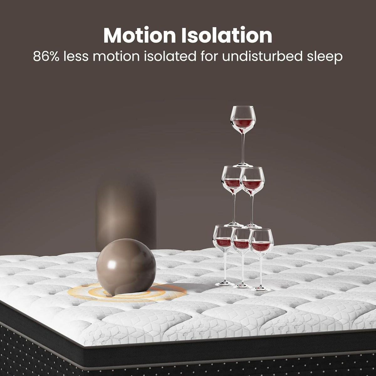 Queen Firm Hybrid Mattress Featuring Motion Isolation-3