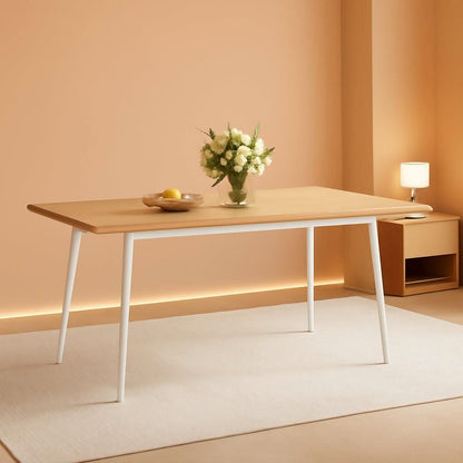 Golden Oak Farmhouse Dining Table 55.1 Top Seats 4 To 6