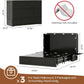 Queen Murphy Bed Cabinet Contemporary Black Finish