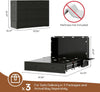 Queen Murphy Bed Cabinet Contemporary Black Finish
