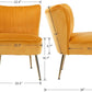 Yellow Wingback Slipper Armchair UltraLux Deluxe Two