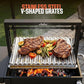 Argentine Parrilla Grill With Adjustable Height Storage