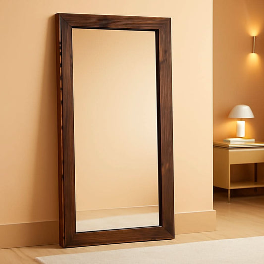 71 Inch Full Length Mirror Solid Wood