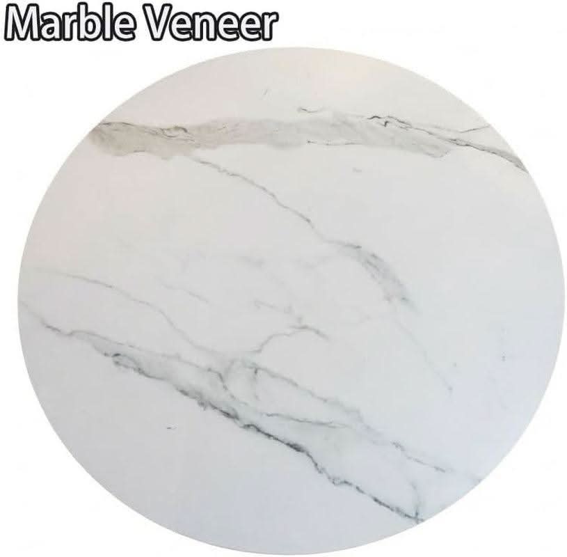Round Diameter Precise 30 In Dining Table White Marble Top