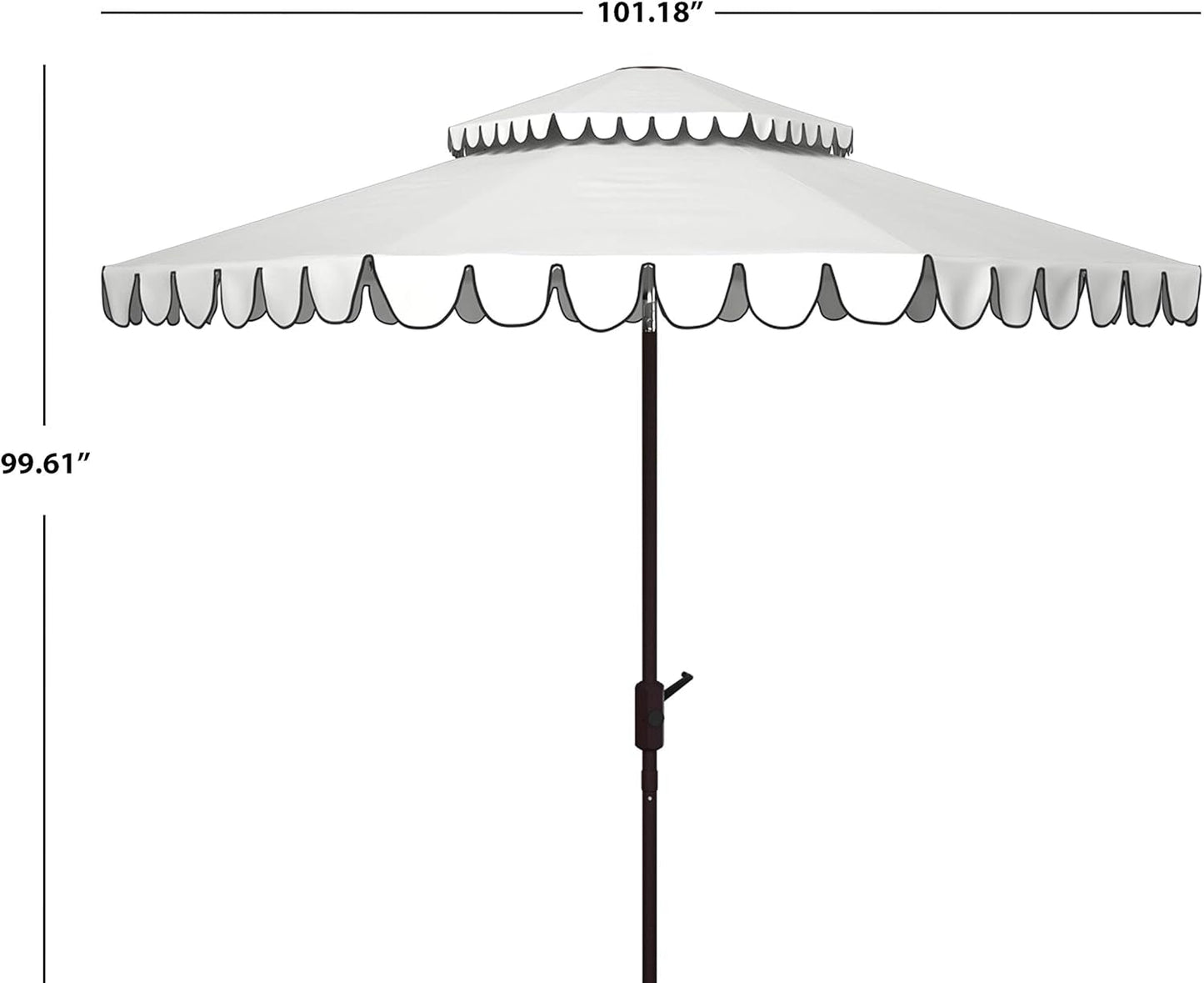 Venice Outdoor Nine Foot Round Umbrella Weatherproof